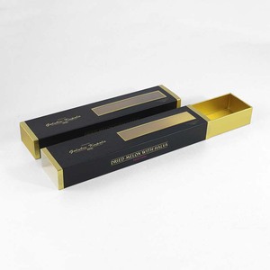 Recyclable Personalized Rigid Cardboard Brown Paper Box Embossing Matt Lamination Customized Logo Modern Luxury <b>Small</b> Sliding - Product Image 1