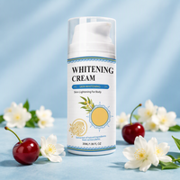 Crème Corporelle Éclaircissante et Unifiante avec Ginseng, Collagène, Vitamine C et Acide Hyaluronique – Soin de Nuit pour Tous Types de Peau
