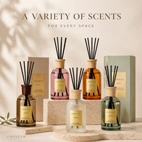 Diffuseur de parfum d'ambiance haut de gamme 350 ml avec huile aromatique naturelle, flacon en verre, parfum longue durée, personnalisation OEM sous marque privée