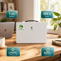 Batterie de secours domestique XDQ Pioneer1-500 1kWh 314Ah LiFePO4, Station d'énergie solaire 500W MPPT pour usage familial, Prise en charge OEM