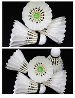 Volants de badminton professionnels RSL DTL-83 en plumes naturelles de haute qualité, durables, pack de 12 (5g), écologiques, pour la compétition