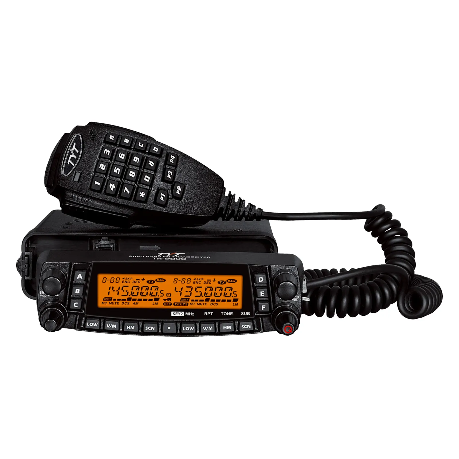 TYT TH-9800, daya Output 50W Quad Band 29/144/430 mHz Radio mobil Transceiver walkie talkie