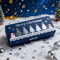 Caja de Embalaje de Papel Rígido Personalizada con Estructura de Tapa Separada para Regalos de Navidad de Alto Valor y Exhibición en Tiendas