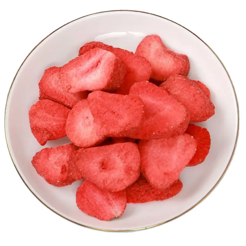 Healthy dried snack freeze dried strawberry