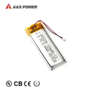 Más pequeño recargable baterías lipo 401230 de 3,7 v 120 mah batería de polímero de litio con KC/CB/BIS/UL1642 - Product Image 6