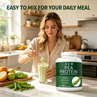 Poudre d'isolat de protéines de pois naturelle non aromatisée, formule végétalienne, contient des BCAA, améliore l'immunité, sans gluten ni soja, nutrition pour l'entraînement 7