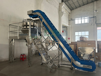 Machine automatique haute productivité pour le pesage, l'étiquetage et le capsulage de fruits et légumes en sachet (concombre, pak choi, chou chinois)