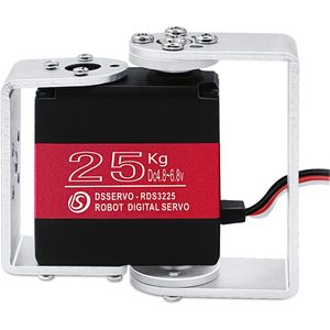 Moteur servo numérique Annimos 25 kg, engrenage entièrement métallique, couple élevé, avec supports de montage pour robot industriel - Product Image 1