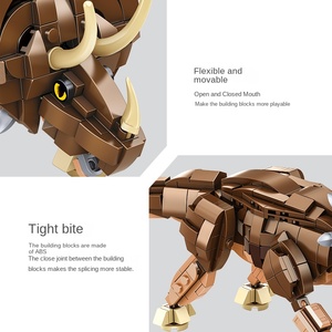 Bán Buôn 612007 Khủng Long Moc Xây Dựng Khối Triceratops Và Hóa Thạch 795 Pcs Mô Hình Gạch Giáo Dục Đồ Chơi Bộ Sưu Tập Cho Món Quà - Product Image 5
