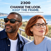 Montures de lunettes en acier inoxydable avec verres solaires détachables, anti-radiation, confortables, verres TAC UV400, ensemble de montures