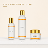 Flacons pompe en verre vides pour soins de la peau, personnalisables, couleur mate, estampage à chaud, carrés, 30g, 50g, 100g, 30ml, 50ml, 100ml
