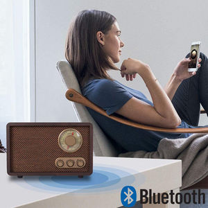 Radio <span class=keywords><strong>FM</strong></span> <span class=keywords><strong>AM</strong></span> Retro de madera, reproductor Mp3 y antena, altavoz incorporado para cocina y sala de estar - Product Image 2
