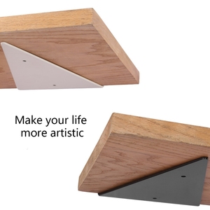 Heavy Duty DIY Shelving Hardware Black Iron Metal <strong>Scaffold</strong> with Triangle <strong>Bracket</strong> Floating Wall <strong>Shelf</strong> <strong>Brackets</strong> - Product Image 3