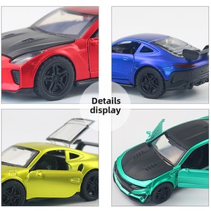 Centaines de modèles de voitures de sport tout-terrain en alliage, voitures jouets pour enfants avec portes ouvrantes, cadeaux parfaits ; échelle 1:36, unisexe, pour 0-24 mois - Product Image 3