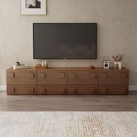 Ensemble d'armoires modulaires de style vintage, commode en bois massif, meuble TV mural ou sur pied pour le salon
