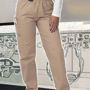 Combinaison médicale pour femmes, pantalon large, uniforme d'infirmière une pièce, poche cargo, vêtements de travail pour hôpital et vétérinaire - Product Image 3