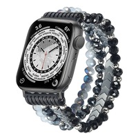Bracelet en métal en alliage de bijoux innovants pour Apple Watch Band 45mm 46mm 49mm Bracelet pour femme pour Iwatch 10 9 8 Ceinture perlée