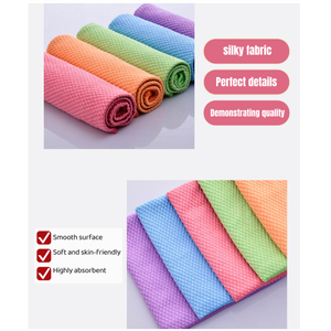 Serviette en microfibre carrée à écailles de poisson, ultra-absorbante, écologique, <span class=keywords><strong>sans</strong></span> rayures, <span class=keywords><strong>chiffon</strong></span> de nettoyage pour la cuisine - Product Image 3