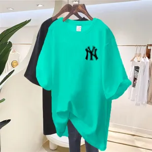 Venda quente 100% algodão oversized T-shirts das Mulheres Moda personalizado impresso T-shirts Barato original designer T-shirts para as mulheres