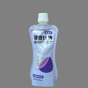 Sacs à bec de poche en matériaux de qualité alimentaire Bec centré en PE réutilisable anti-fuite pour boisson en gelée en relief avec thermoscellage - Product Image 1
