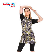 Vente en gros de vêtements de sport musulmans islamiques de haute qualité modestes manches longues 3 pièces maillots de bain pour femmes Burkinis maillots de bain musulmans