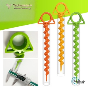 Outdoor plastic <b>tent</b> nail <b>canopy</b> <b>tent</b> ground nail spiral sheep horn plastic nail mountaineering camping <b>tent</b> ground anchor nail - Product Image 6