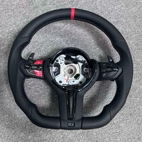 Pour BMW F10 F11 F15 F18 F20 F23 F25 F30 F32 F35 F40 F80 E84 E87 E90 E92 E93 Volant en cuir Accessoires de voiture