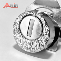 Usine directe Anin cylindres de serrure à came en alliage de Zinc 5 cames nickelé 2 clés 12.5 meubles gravés au Laser Backset