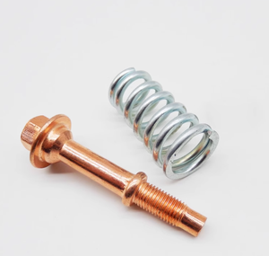Kit de boulons et écrous de collecteur d'échappement universels en acier au carbone M10x1.5, 2 pièces, avec 2 ressorts, neufs - Product Image 3