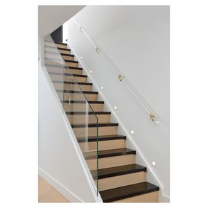<span class=keywords><strong>Escalera</strong></span> Prima con Barandilla <span class=keywords><strong>de</strong></span> Vidrio, <span class=keywords><strong>Pasamanos</strong></span> Moderno <span class=keywords><strong>para</strong></span> Interiores Abiertos y Brillantes - Product Image 3