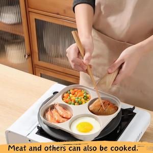 Poêle à frire antiadhésive MyLifeUNIT 4 tasses, compatible induction et gaz, pour petit-déjeuner, crêpes, hamburgers, sandwichs, œufs frits - Product Image 5