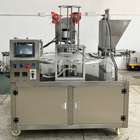 Machine automatique à grande vitesse de remplissage et de scellage rotatif de gobelets à glaçons Machine à sceller les gobelets en plastique