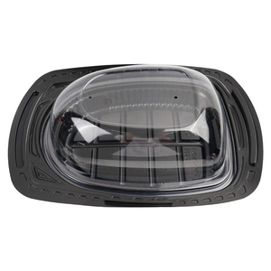 Cajas de embalaje de alimentos transparentes desechables para <span class=keywords><strong>delicatessen</strong></span> aceptar impresión personalizada caja de pollo asado de plástico - Product Image 2