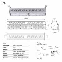 Lampes de culture LED commerciales 100W 660nm à spectre complet intégré UV et infrarouge lointain, haute PPFD, pour l'horticulture et le fruit du dragon