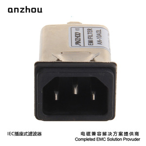 Filtre EMI de type prise Anzhou Iec AN 3A2I2L, filtre de ligne électrique pour la compatibilité électromagnétique - Product Image 4