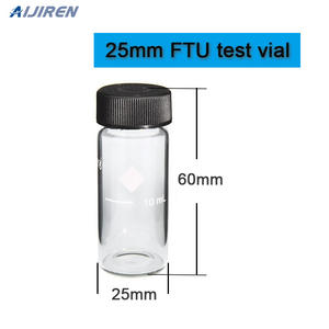 플라스틱 나사 캡이 있는 테스트 바이알용 실험실 10mL FTU 유리 25x60mm 수질 분석 샘플 셀 붕규산 유리로 제작 - Product Image 2