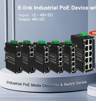 Commutateur PoE industriel, autres ports, commutateur Ethernet PoE Gigabit complet, IP40