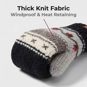 Gants thermiques en tricot confortables pour enfants de 0 à 6 ans |   Mitaines pour tout-petits faites à la main pour l'automne/l'hiver - Product Image 2