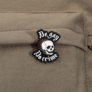 Esqueleto calavera esmalte pines ser <span class=keywords><strong>Gay</strong></span> hacer crimen broche Punk gótico insignia joyería accesorios regalo para amigos - Product Image 3