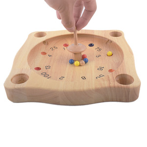 Juego de Mesa Clásico de Madera, <span class=keywords><strong>Ruleta</strong></span> Tirolina con Trompo - Product Image 6