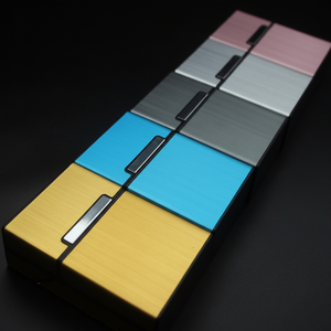 Étui à cigarettes en métal mince UC-0050 produit général pour un transport pratique - Product Image 1