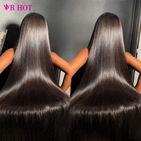 Perruque en cheveux naturels vietnamiens ultra-lisses, densité 200, perruques frontales en dentelle HD 13x4 pour femmes noires américaines, vente en gros de perruques en cheveux humains