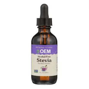 Stevia Liquid Drops Sugar-Free Sweetener Plant-Based Sugar Substitute Zero Calorie Unflavored Alcohol Free For health supplement
