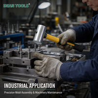Marteau cylindrique en alliage d'aluminium pour l'entretien industriel, outil manuel léger pour le travail des métaux, 500 g