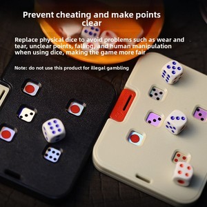Dadi Meccanici in Plastica Antistress per Giochi da Tavolo, Giochi di Società, Giochi di Carte e Riunioni Familiari - Product Image 3