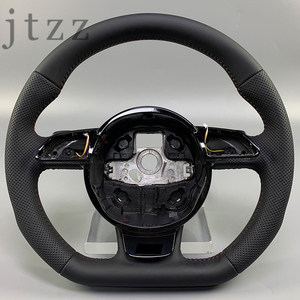 Volante Deportivo de Cuero de Alta Calidad para <span class=keywords><strong>Audi</strong></span> A3 S3 <span class=keywords><strong>RS3</strong></span> A4 S4 RS4 A5 S5 RS5 B9 B8, Modificación Interior Automotriz - Product Image 1