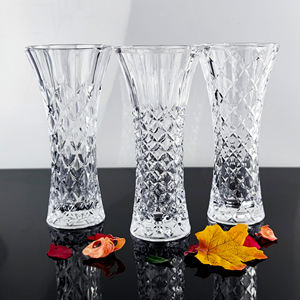 Hoogwaardige, milieuvriendelijke, moderne, decoratieve kristallen slanke glazen vazen, luxe tafelvaas - Product Image 4