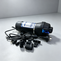 Pompe à diaphragme 5 LPM 230V AC 35 PSI, surpresseur électrique auto-amorçant avec raccord cannelé 3/4 pouce pour pompage de jardin