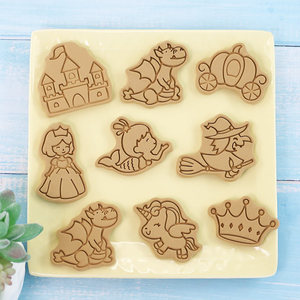 Stampo per Biscotti a Forma di Principessa delle Fiabe, Dinosauro, Unicorno, <span class=keywords><strong>Sirena</strong></span>, Utensile per Tagliare Fondente e Dolci - Product Image 3