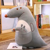 Nouvelle Peluche Kangourou Dessin Animé, Coussin Doux, Jouet en Peluche Mère-Bébé, Animal d'Australie, Cadeau de Noël